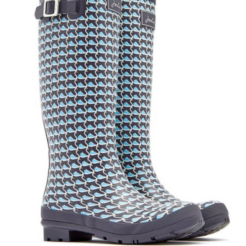 Joules Swan Rain Boots Wellies